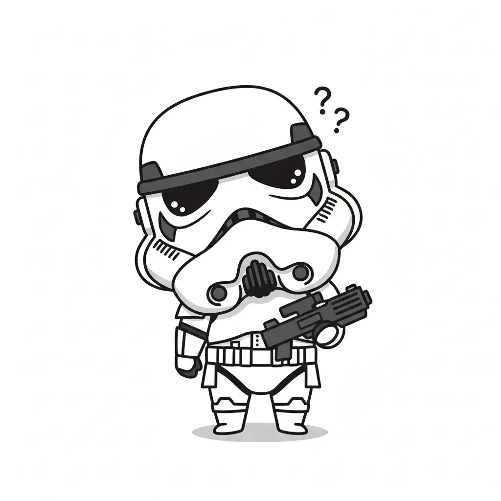 Confused Chibi Stormtrooper